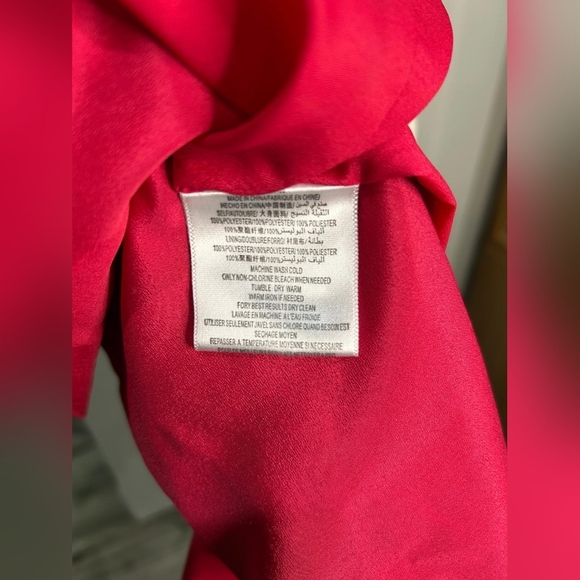 BCBGeneration One-Shoulder Cocktail Dress in Raspberry Red Size 6 - Picture 9 of 9